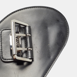 Pre Owned Dior Black Leather Admit It Corset Wide Belt