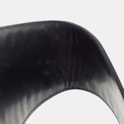 Pre Owned Dior Black Leather Admit It Corset Wide Belt