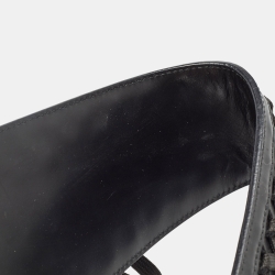 Pre Owned Dior Black Leather Admit It Corset Wide Belt