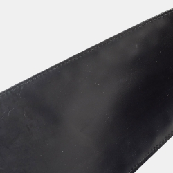 Pre Owned Dior Black Leather Admit It Corset Wide Belt