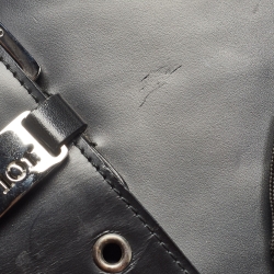 Pre Owned Dior Black Leather Admit It Corset Wide Belt