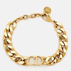 Dior CD Danseuse Étoile Gold Tone Bracelet