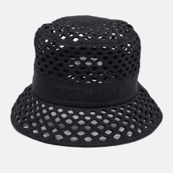 Dior Black Mesh Bucket Hat 