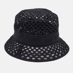 Dior Black Mesh Bucket Hat 