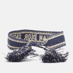 مملوكة مسبقًا Dior J'Adior Woven Fabric Adjustable Tassel Bracelet