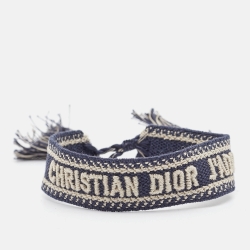 مملوكة مسبقًا Dior J'Adior Woven Fabric Adjustable Tassel Bracelet