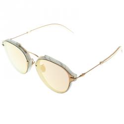 Pre Owned نظارة شمسية ديور سو ريال GBZ0J ذهبية وردية