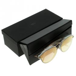 Pre Owned نظارة شمسية ديور سو ريال GBZ0J ذهبية وردية