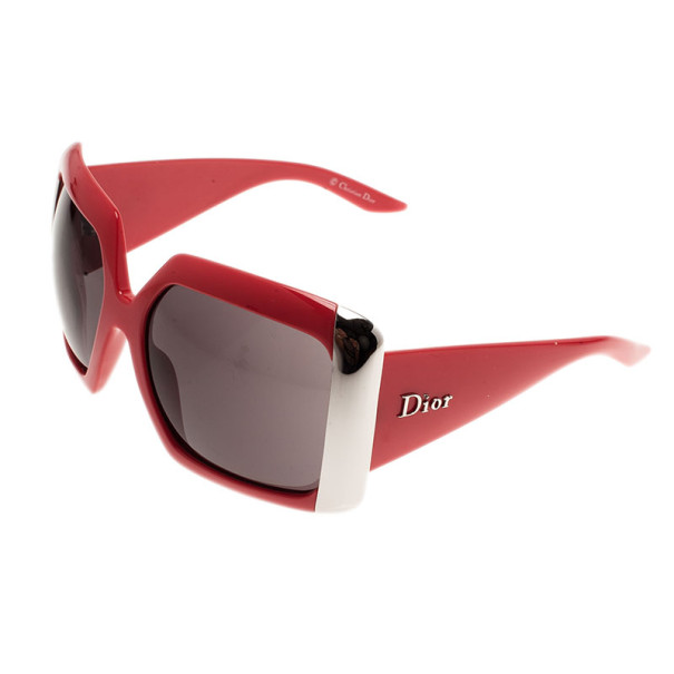 Dior Red Diorissima 1 Square Sunglasses Dior | The Luxury Closet