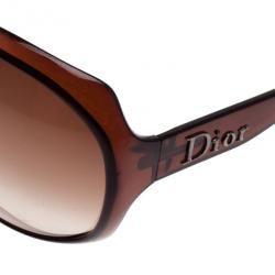 مملوكة مسبقًا Dior Pink Glossy 1 Oversized Square Sunglasses