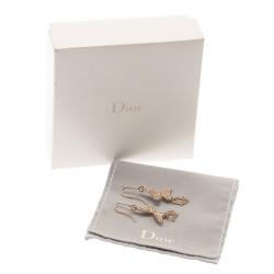 Pre Owned Dior Butterfly Crystal Earrings