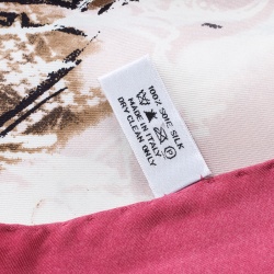 Pre Owned Dior Silhouette Printed Silk La Collection de Christian Dior Scarf