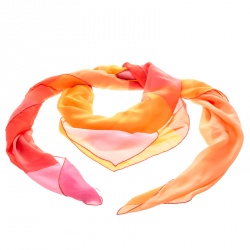 Pre Owned Dior Multicolor Printed Silk Square Scarf