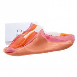 Pre Owned Dior Multicolor Printed Silk Square Scarf
