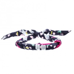 Pre Owned Dior Croquis de Broderies Multicolor Floral Printed Silk Square Scarf