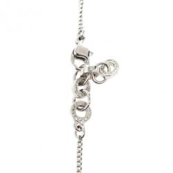 Pre Owned قلادة ديور دلاية حروف بأحجار الراين