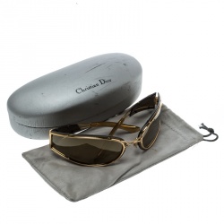 مملوكة مسبقًا نظارة شمسية ديور ترايلر بارك ذهبية/بنية