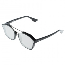 Pre Owned Dior Silver/Black 8070T Dior Abstract Wayfarer Sunglasses