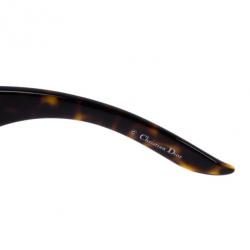 Pre Owned Dior Tortoise Frame Airspeed 1 Shield Sunglasses
