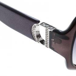 Pre Owned Dior Black Transparent/Black Gradient DIOREVENINGF Oversize Square Sunglasses