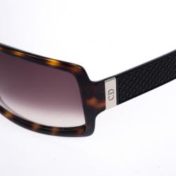 مملوكة مسبقًا Dior Brown Black-Tie Rectangle Womens Sunglasses