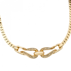 مملوكة مسبقًا شوكر ديور مرصع كريستال ذهبي اللون