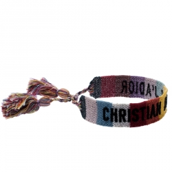 Pre Owned Dior J'Adior Multicolor Woven Bracelet