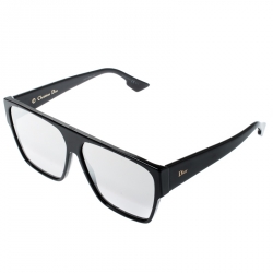 Pre Owned Dior Homme Black / Grey Mirrored Gradient 8070T Dior Hit Square Sunglasses