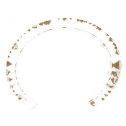 مملوكة مسبقًا Christian Dior Vintage Lucite Crystal Clear Bangle 18 CM