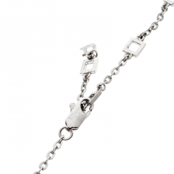 Pre Owned قلادة ديور  I هارت ديور دلاية فضية اللون