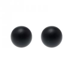 مملوكة مسبقًا Dior Mise En Tribales Black Resin Faux Pearl Stud Earrings