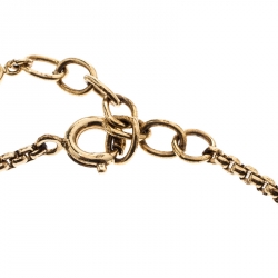 Pre Owned سوار ديور ميس أو ديو أسود بخرز ذهبي اللون