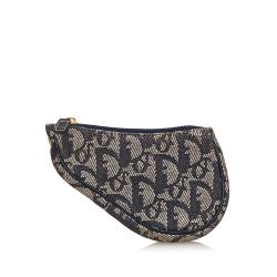 مملوكة مسبقًا حقيبة صغير ديور سادال اوبليك كانفاس رصاصي و أزرق