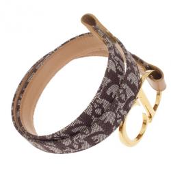 Pre Owned Dior Brown Diorissimo CD Buckle Belt 80CM