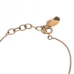 Pre Owned Dior Mise En Dior Faux Pearl Gold Tone Bracelet