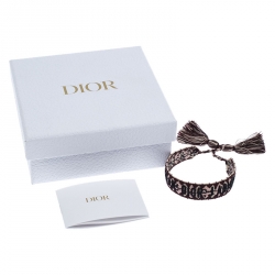 Pre Owned Dior J'Adior Multicolor Woven Adjustable Tassel Bracelet