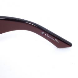 مملوكة مسبقًا Dior Brown Shaded 1 Womens Sunglasses