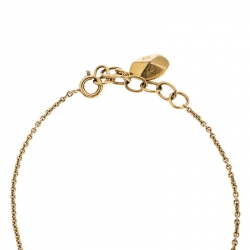 Pre Owned سوار ديور سكريت كاناغ مرصع لؤلؤ صناعي ذهبي اللون