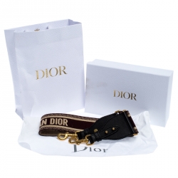 Dior Multicolor Canvas and Leather Shoulder Bag Strap