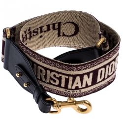 Dior Multicolor Canvas and Leather Shoulder Bag Strap