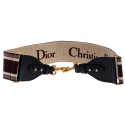 Dior Multicolor Canvas and Leather Shoulder Bag Strap