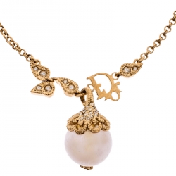 Pre Owned سوار ديور بدلاية حجر كوارتز وردي وكريستال ذهبي