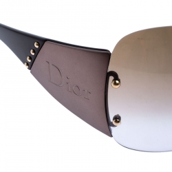 Dior Metallic/Brown Diorito 1Shield Sunglasses