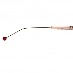 مملوكة مسبقًا Dior Gold Havana / Pink Mirror Leaf DiorUmbrage Round Sunglasses