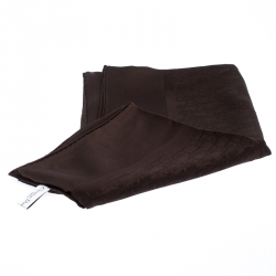 مملوكة مسبقًا Dior Brown Oblique Monogram Silk Square Scarf