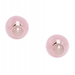 Pre Owned أقراط ديور Tribales  مرصعة لون ذهبي راتنج وردية