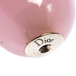 Pre Owned أقراط ديور Tribales  مرصعة لون ذهبي راتنج وردية