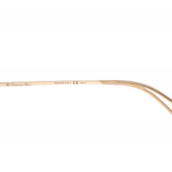 Pre Owned نظارة شمسية ديور ديورميتاليك كبيرة عاكسة ذهبية اللون / ثنائية اللون