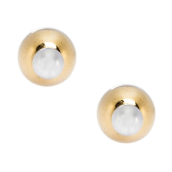مملوكة مسبقًا Dior Tribales Two Tone Stud Earrings