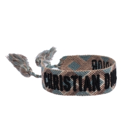 مملوكة مسبقًا Dior J'adior Multicolor Woven Cotton Adjustable Tassel Bracelet